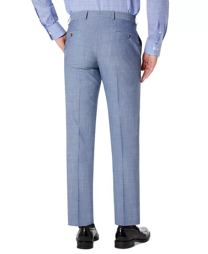 LAUREN RALPH LAUREN Men's Classic-Fit Suit Pants Blue Size 44x30 MSRP $190
