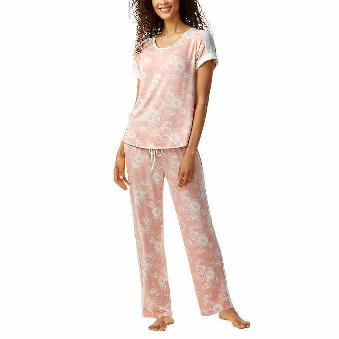 Lucky Brand womens 4-piece Pajama Set Pink Size XL