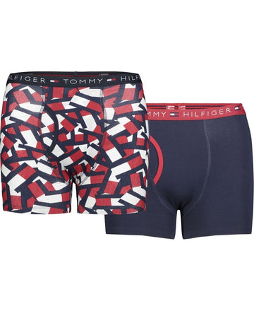 Tommy Hilfiger Big Boys Flag Flip Boxer Briefs Pack of 2 Red Blue Size L (12-14)