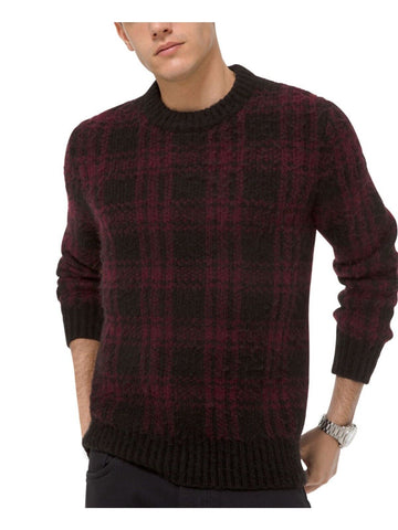 Michael Kors Mens Black Crew Neck Pullover Sweater black Size L MSRP $228