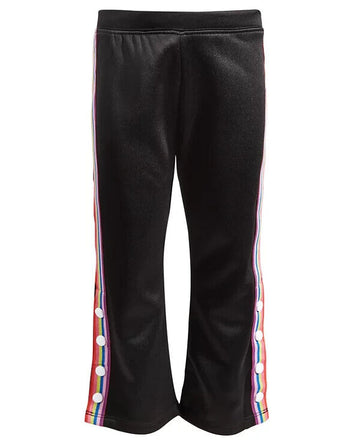 Ideology Toddler & Little Girls Rainbow-Stripe Track Pants Black Size M 10/12