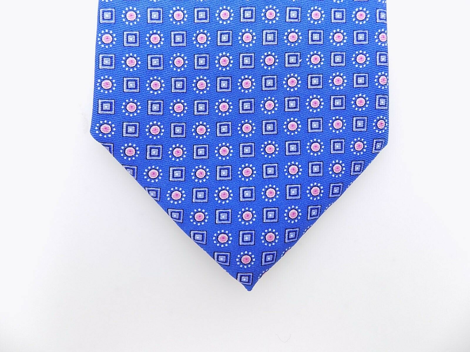 The Men's Store at Bloomingdale's Micro-Circle Silk Classic Tie Blue MSRP $59