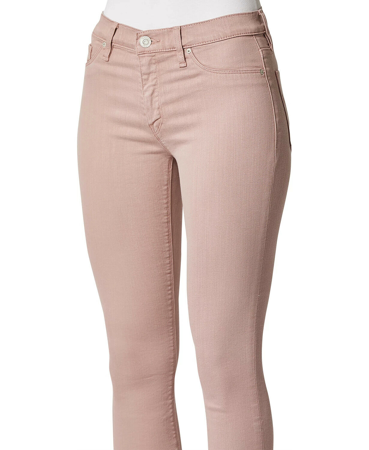 Hudson Jeans Women Nico Mid-Rise Skinny Jeans Mauve Light Pink Size 31