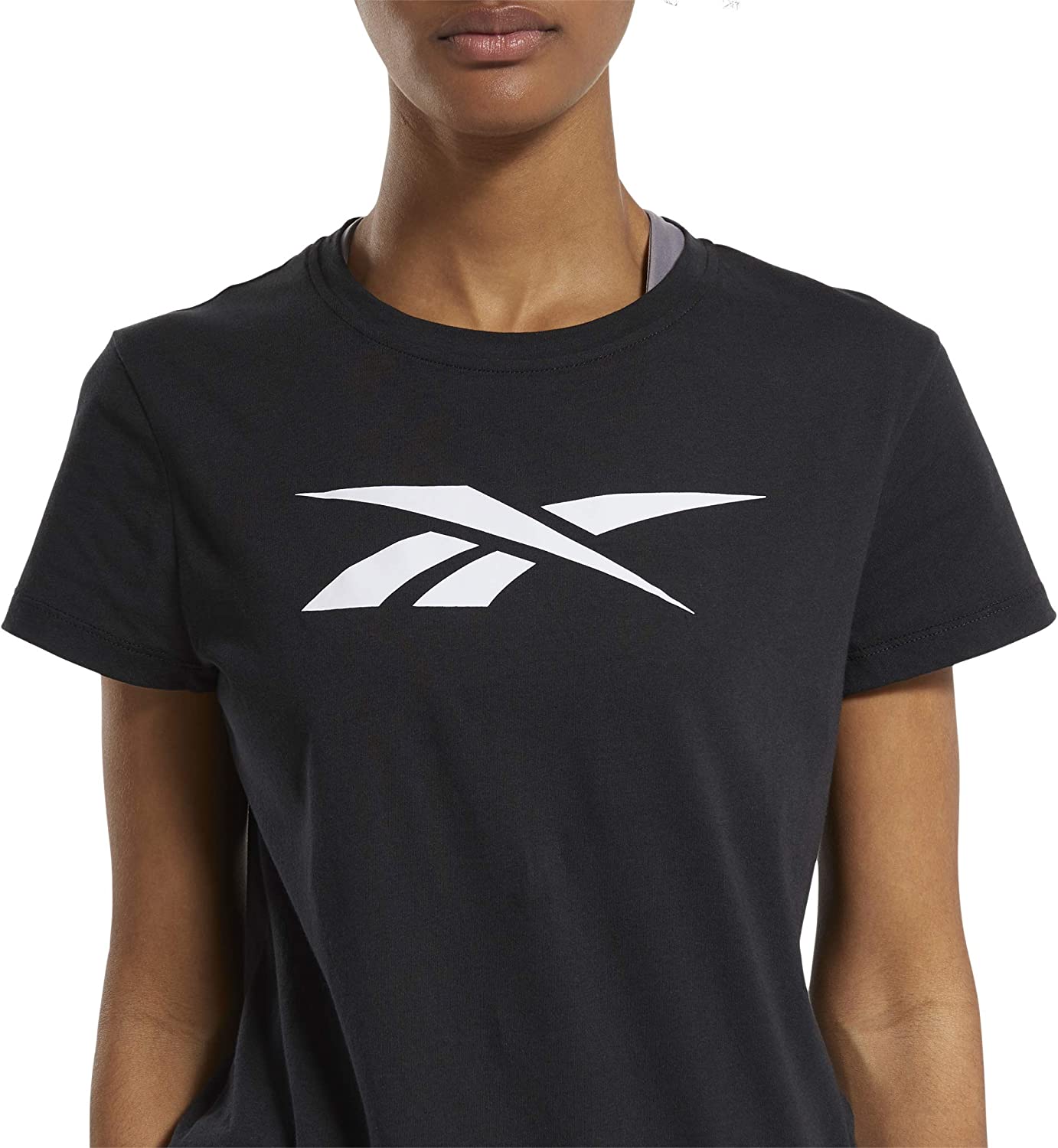 Reebok Women's Training Essentials Graphic T-shirt, Black, Size XXS