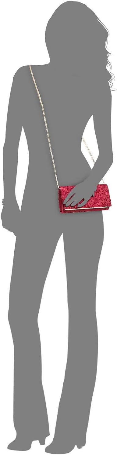 Giani Bernini Red Wine Lace Clutch