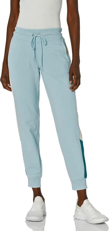 Calvin Klein Performance Women's Colorblocked Jogger Pants Aquatic, XXL