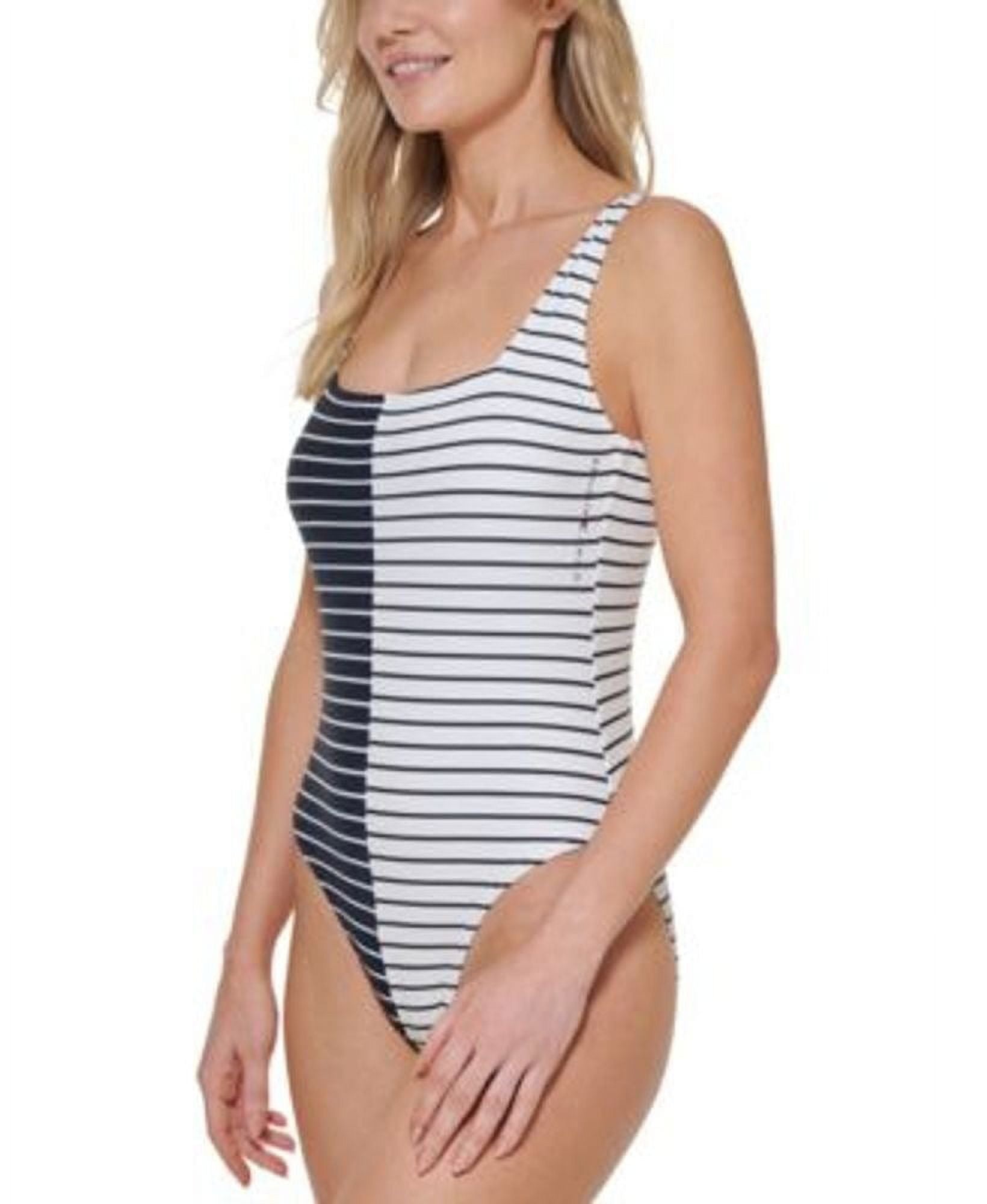Tommy Hilfiger SAIL AWAY STRIPE SKY CAPTAIN/SOFT WHITE One-Piece Swimsuit Size 6