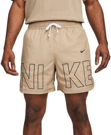 Nike Mens Regular fit Drawstring Shorts XXL / 6 Brown Solid