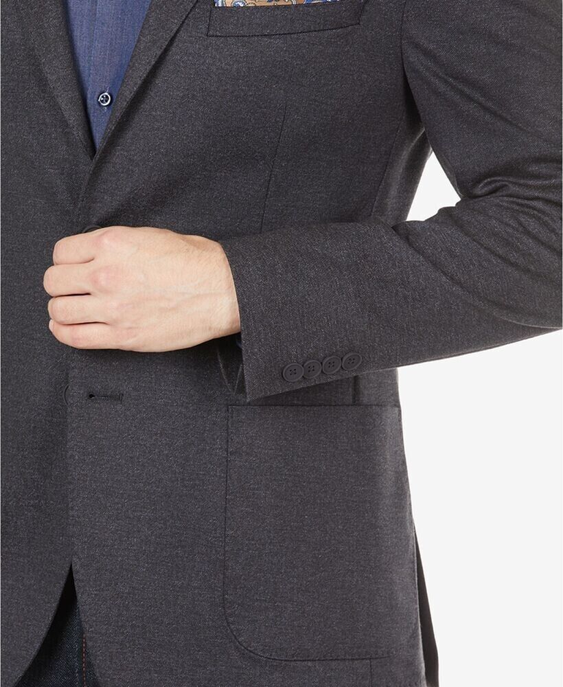 Calvin Klein Men's Slim-Fit Knit Suit Jacket Gray Size 36 REG