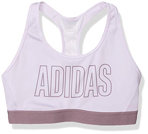 adidas Women's Don't Rest Alphaskin Sport Branded Bra Purple Tint XX-Small