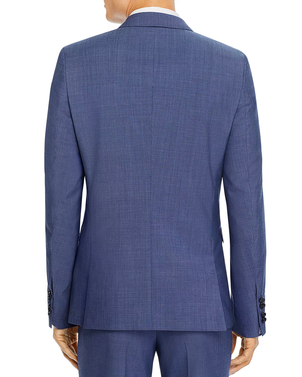 Hugo BOSS Astian Tic Weave Extra Slim Fit Suit Jacket Blue Size 42R