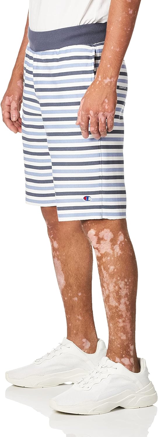 Champion Men's 10 Inch Reverse Weave Cut-Off Shorts, Peppercorn Grey, Small