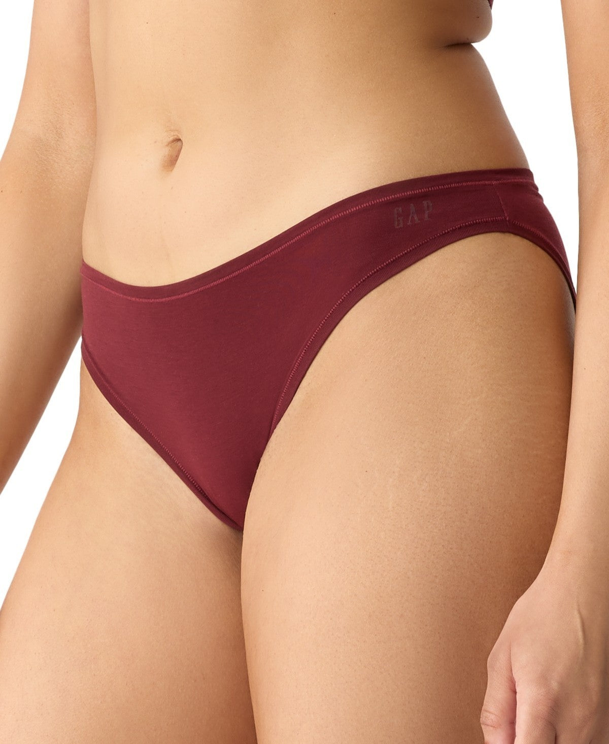 GapBody Women's Breathe Bikini Underwear GPW00175 Wine Red Size M