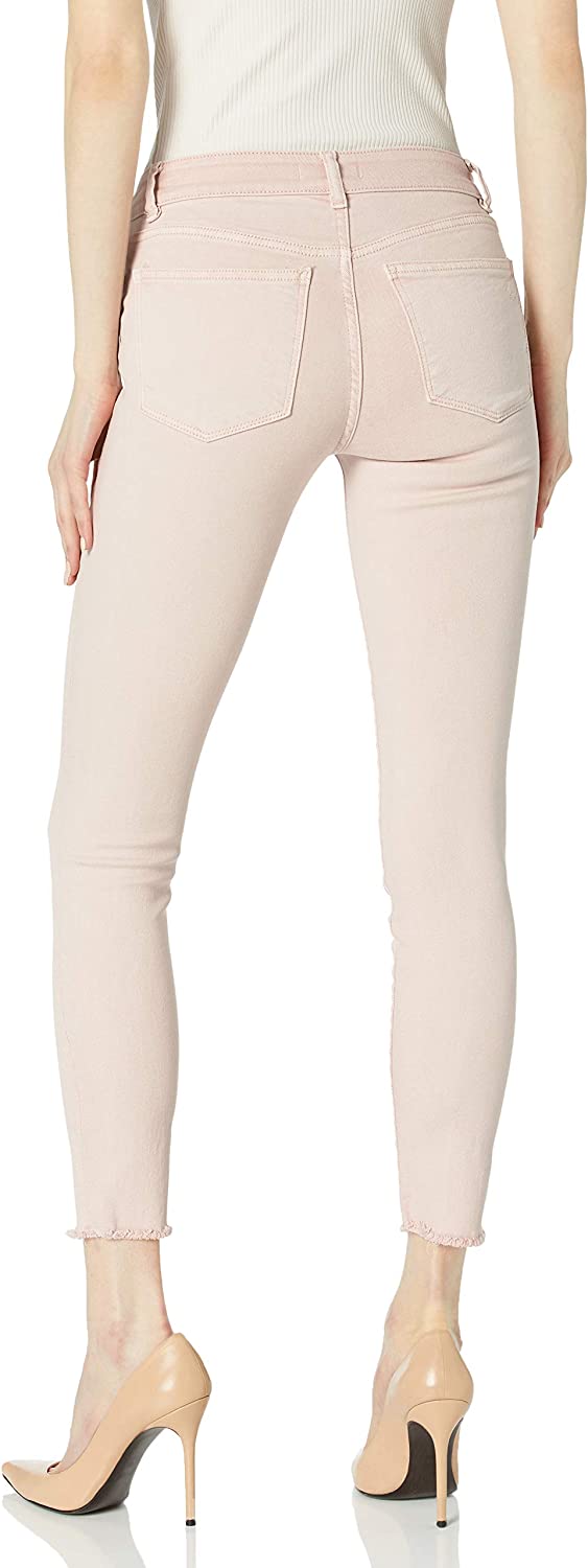 DL1961 Women's Florence Skinny MID Rise Ankle Jean, Camellia Pink Size 30