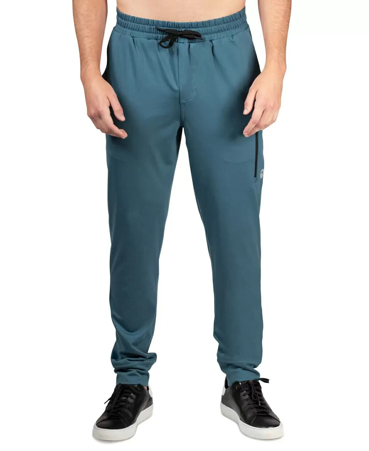 NATORI Men's Rumi Modern-Fit Stretch Pajama Joggers Green/Blue Size L MSRP $84