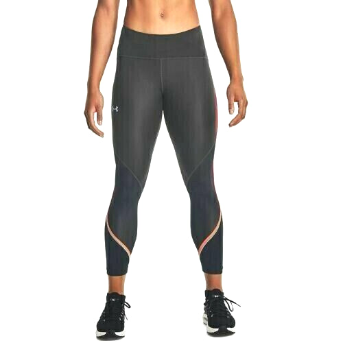 Under Armour Womens Fly Fast Mesh Panel Leggings Charcoal gray Size S MSRP $60