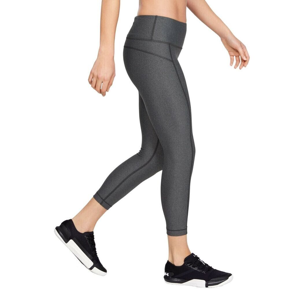 Under Armour HeatGear Hi-Rise Crop Leggings Womens gray Size XS MSRP $60