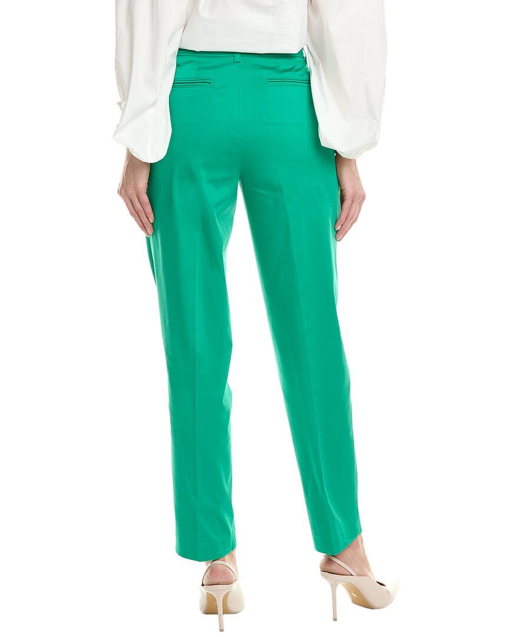 Jones New York womens Duke Slim Leg Pant, Size 14, Green