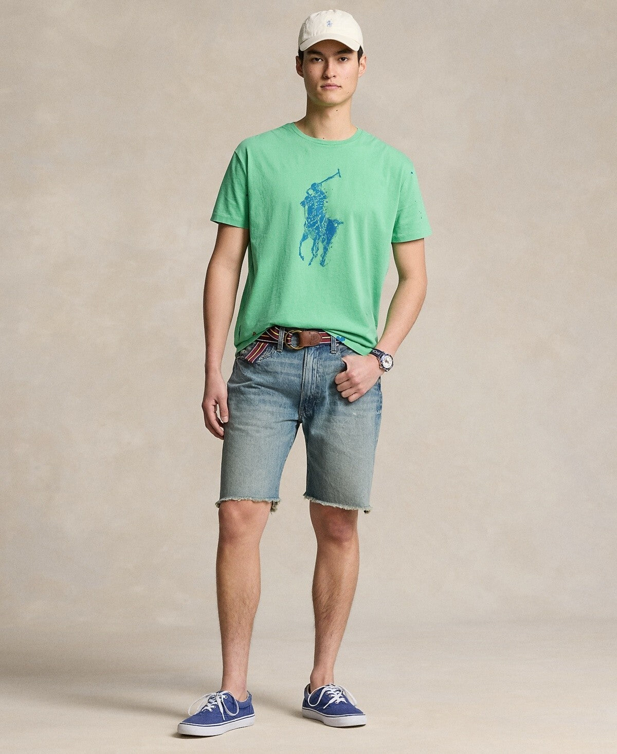 Polo Ralph Lauren Men's Big Pony Jersey T-Shirt Green Size S MSRP $70
