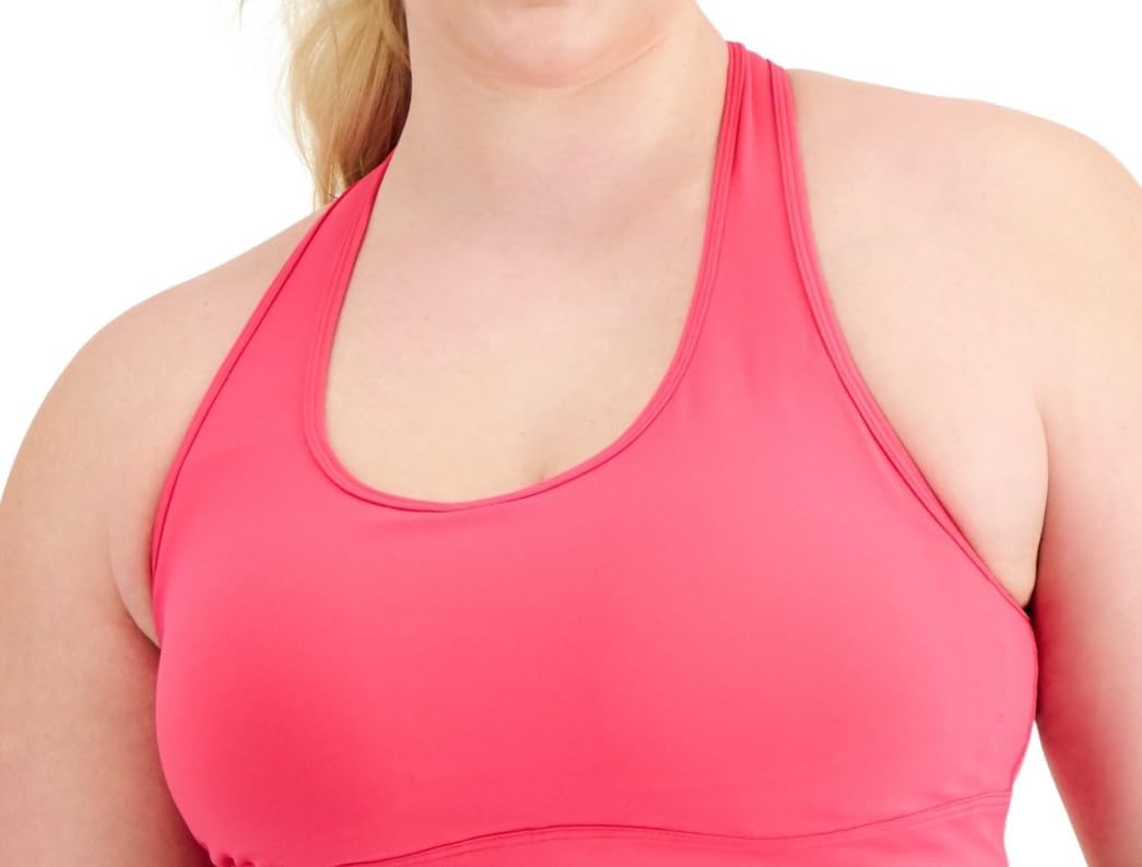ID Ideology Women's Medium Impact Sports Bra Pink Plus Size 3X