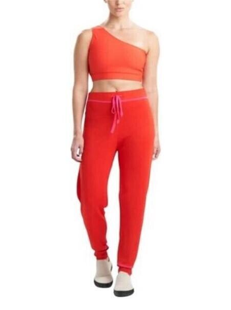 JOSIE NATORI Women's Retreat Pants Red Size L MSRP $78