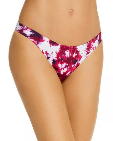AQUA Swim Tie-Dyed Bikini Bottom womens Purple Size L MSRP $48