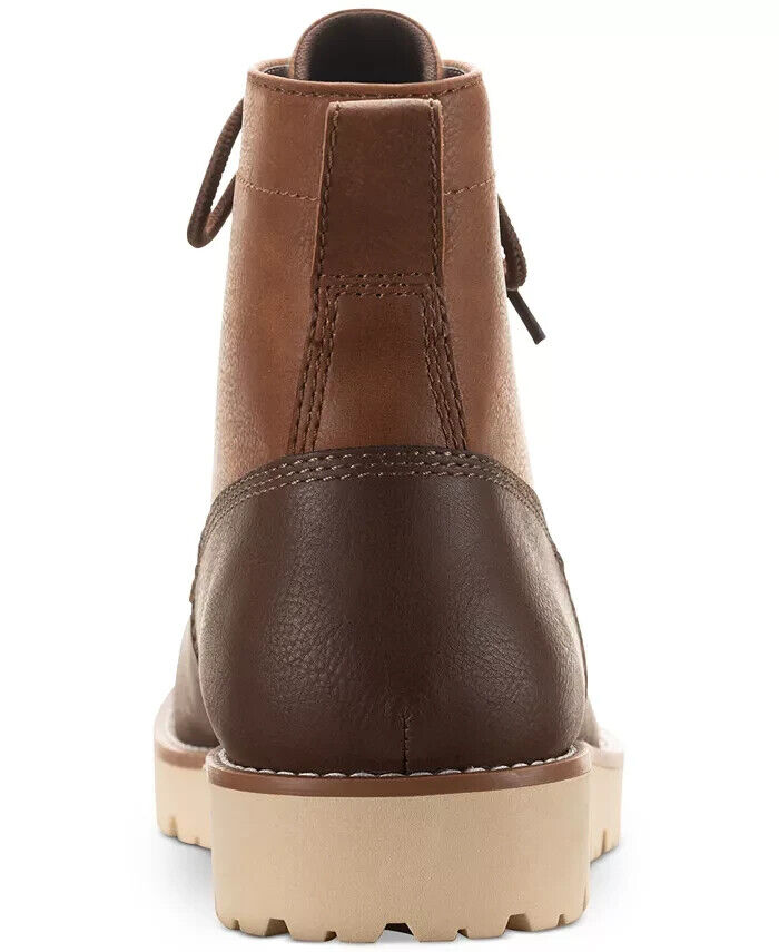 Sun + Stone Men's Wilder Solid Lug Sole Boots -Brown- Size 13M