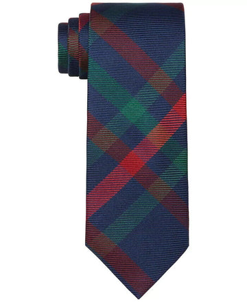 TOMMY HILFIGER Men's Slim Lux Bold Tie Blue Green MSRP $70