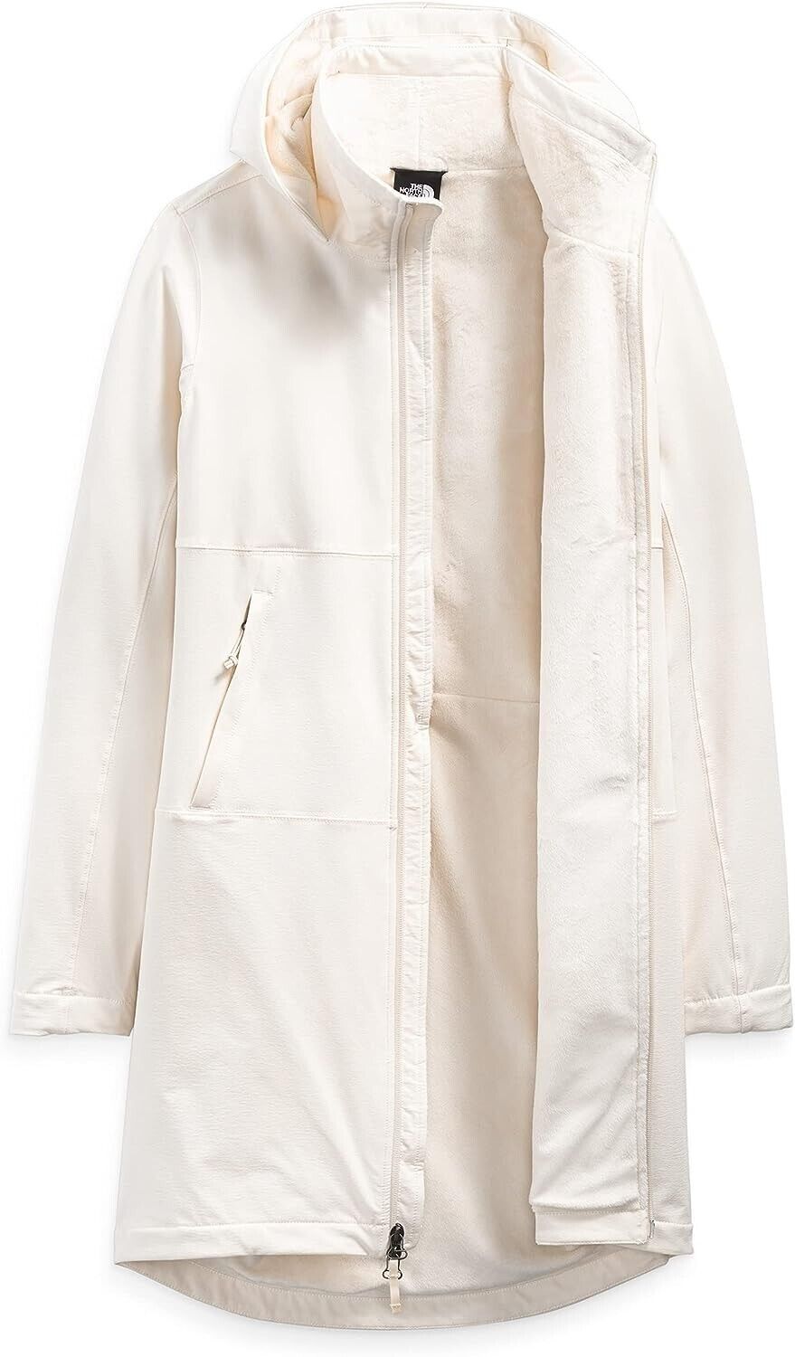 The North Face Shelbe Raschel Parka Length Hooded Jacket Ivory Size XS MSRP $189