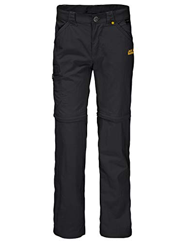 Jack Wolfskin Kids Safari Zip Off Pants K, Black, Size 18-24M