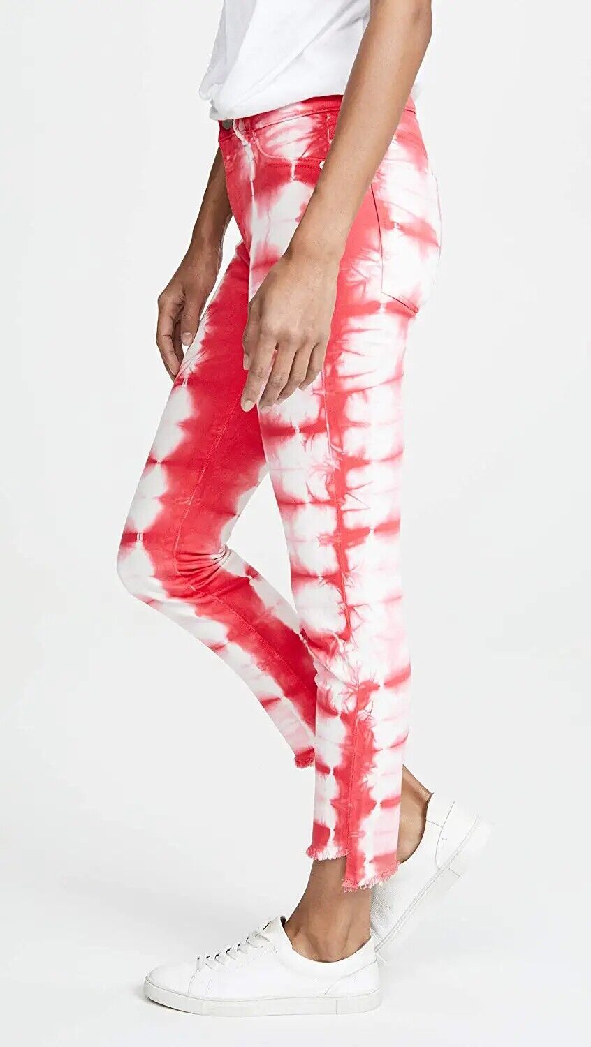 DL1961 Womens Florence Instasculpt Mid Rise Skinny Fit Cropped Jean Pink Size 29