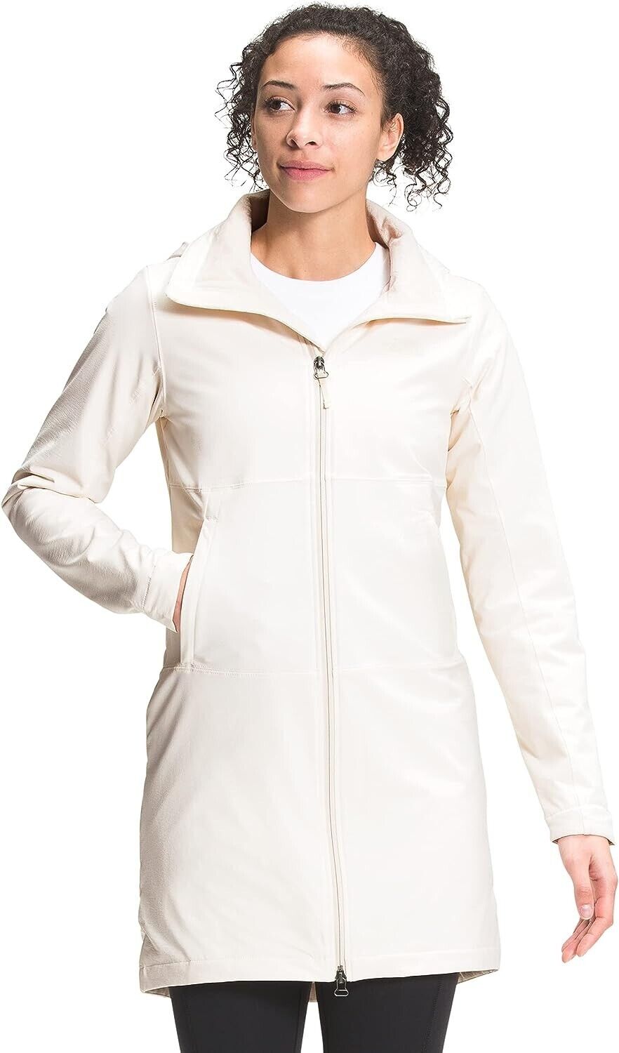 The North Face Shelbe Raschel Parka Length Hooded Jacket Ivory Size XS MSRP $189