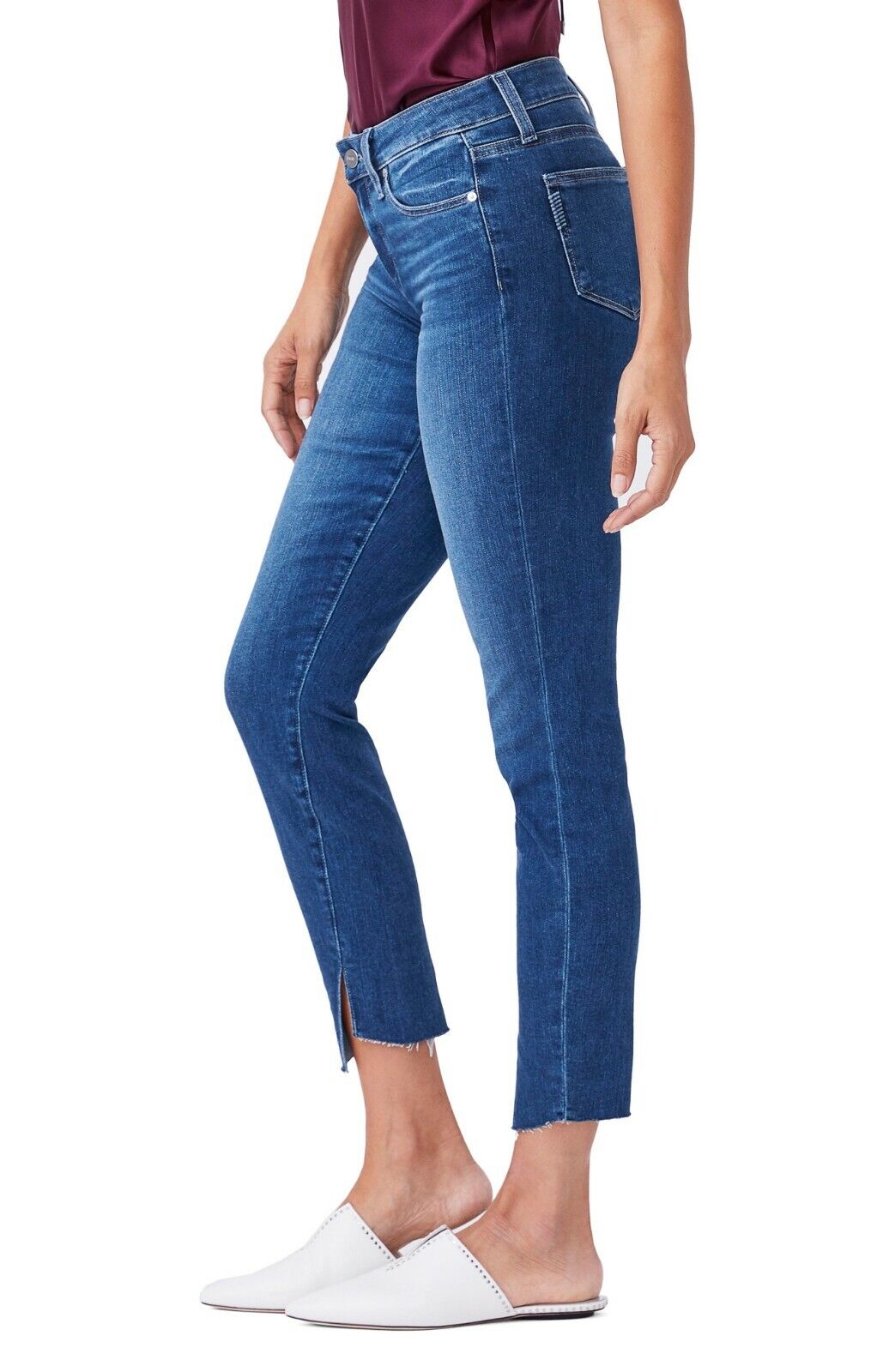 PAIGE DENIM Verdugo Mid Rise Twist Inseam Ankle Skinny Jeans Size 30