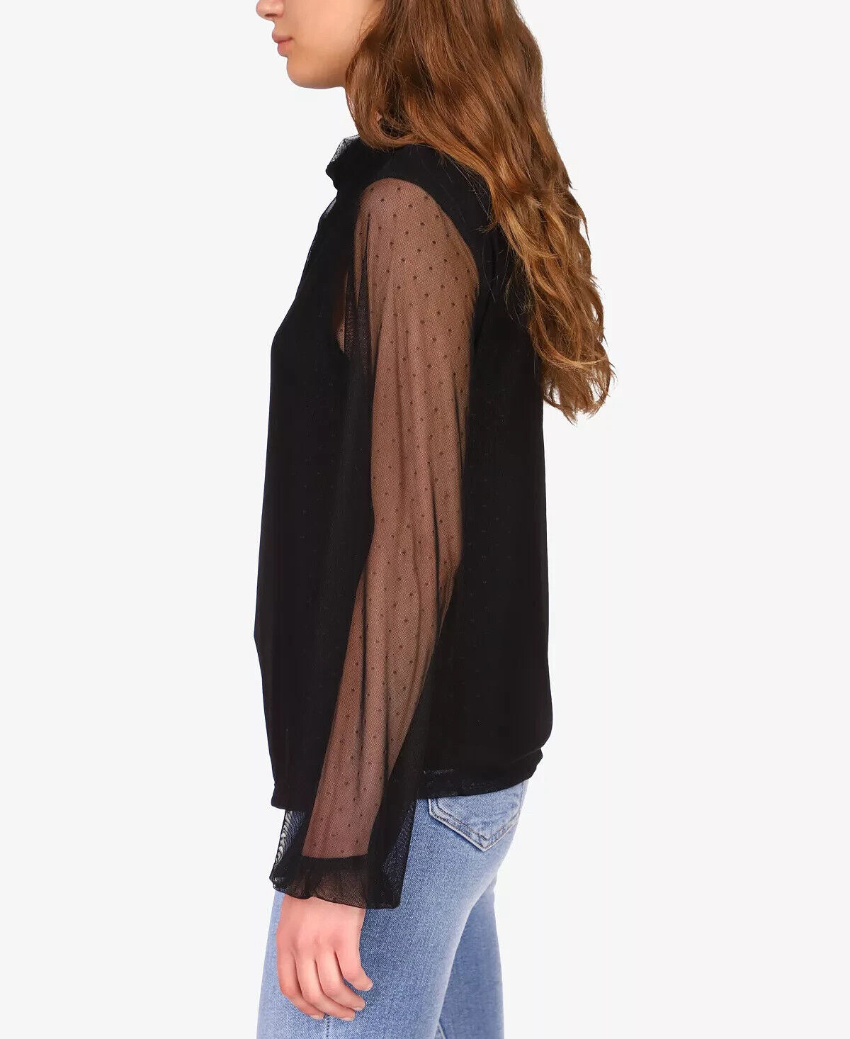 Sanctuary Midnite Hour Top Blouse Black Size XS MSRP $69