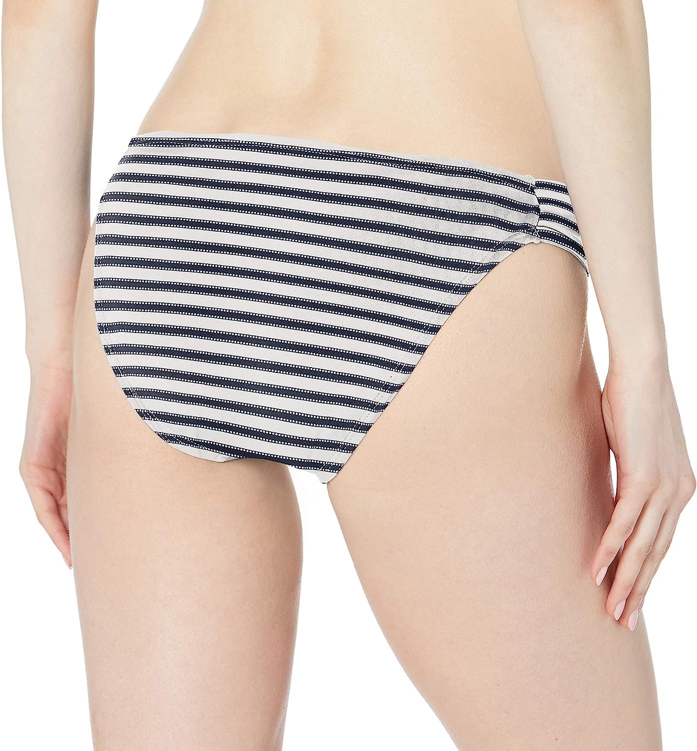 Carve Designs Womens Cardiff Bottom, Dash Stripe, Size XL Swimwear Black