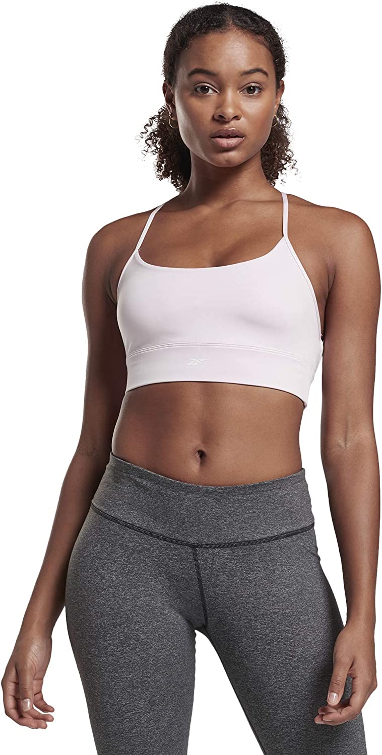 Reebok Workout Ready New Tri Backbra- Pad, Pixel Pink, Size 2XS