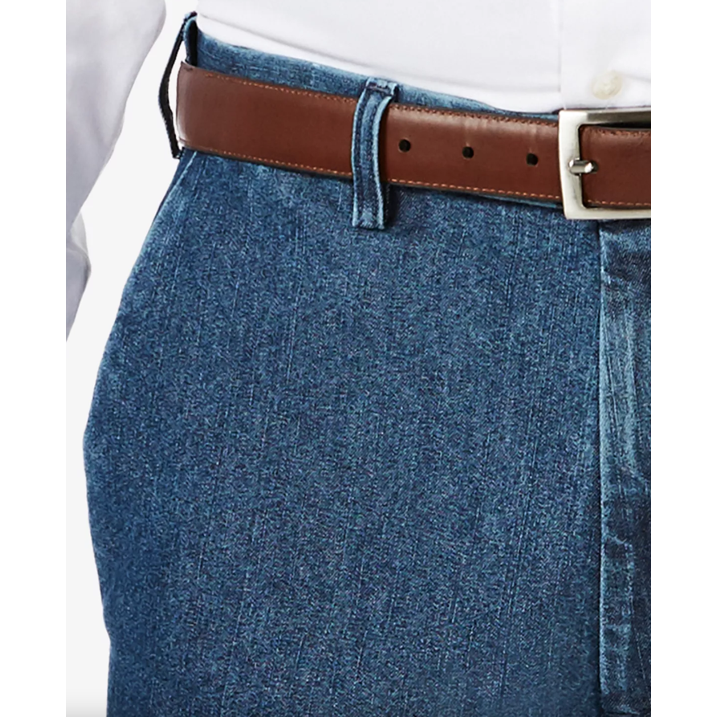 Haggar Men's Big & Tall Denim Pants Jeans Stonewash Blue Size 44 X 30