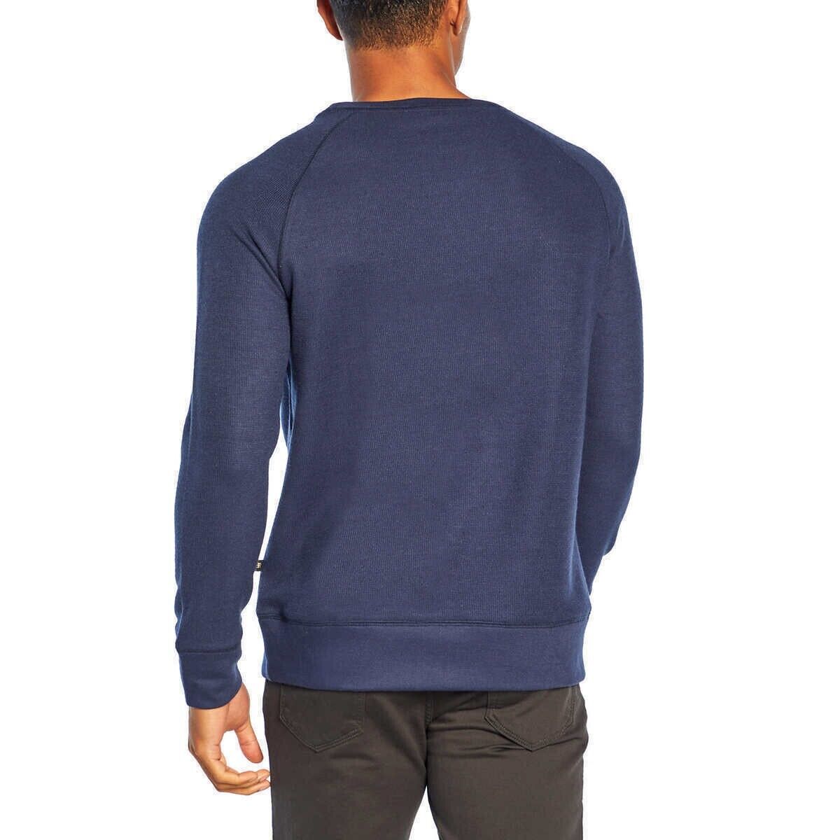 Banana Republic Men??s Waffle Crew Sweatshirt Mid-weight Navy Size XXL