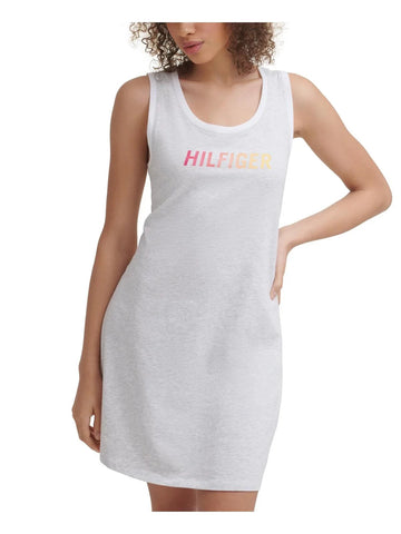 Tommy Hilfiger Sport Women's Ombre Logo Tank Dress Gray Size M MSRP $60
