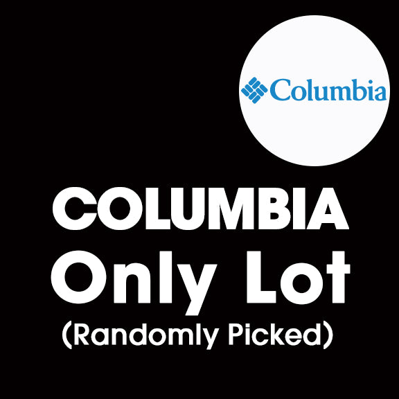 Sample Lot - COLUMBIA Only Lot, 3-6 Units, Shelf Pulls, (MSRP min. $300)