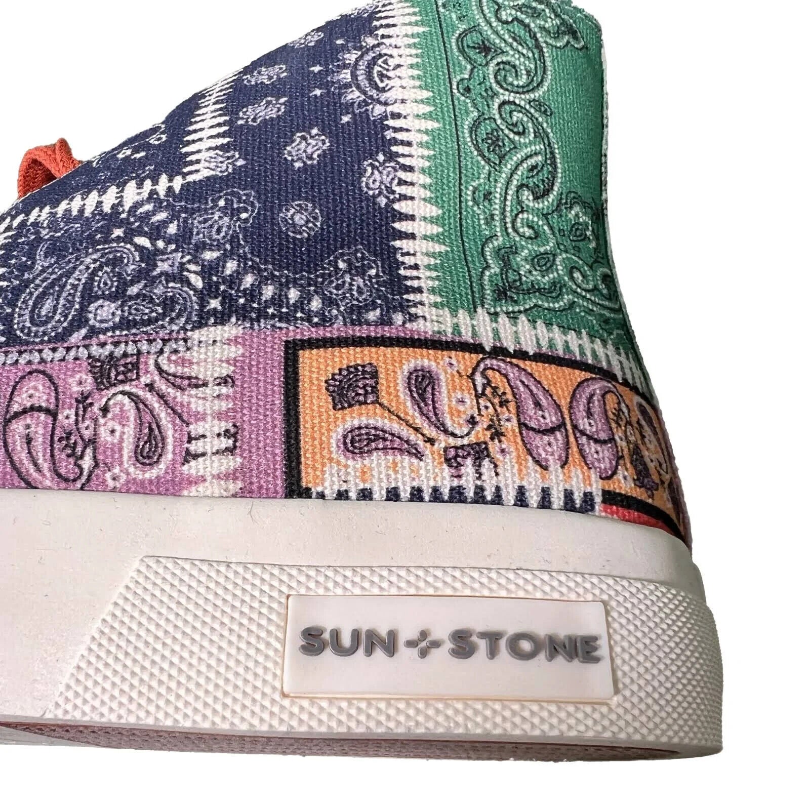 Sun + Stone Men's Mesa High-top Sneakers Multi-Colored Pink Green Blue - 11M