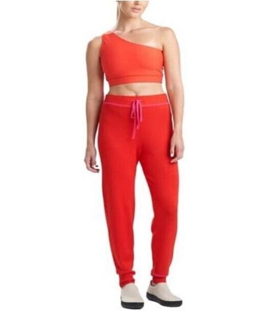 JOSIE NATORI Women's Retreat Pants Red Size L MSRP $78