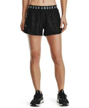 Under Armour Women's Logo Waistband Play Up Shorts Black Size S MSRP $30