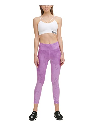 DKNY Womens Work Out Gym Yoga Pants Purple S