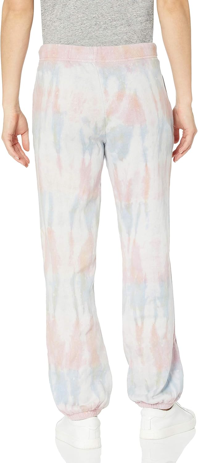 VELVET BY GRAHAM & SPENCER Women Hallie Tie Dye Sweatpant, Pink Sunrise, Size S