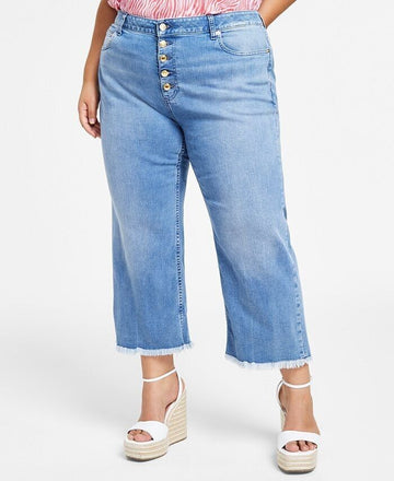 MICHAEL KORS Plus Size High Rise Cropped Selma Jeans Blue Size 22W MSRP $120