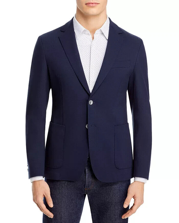 HUGO BOSS C-Hanry-J-214 Slim Stretch Blazer Navy Blue Size 44R MSRP $495