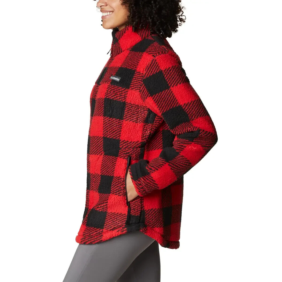 Columbia Women's West Bend Full Zip Fleece Jacket Plus Size 2X Red MSRP $110