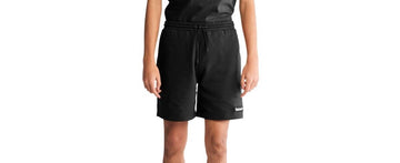 Timberland Mens Woven Badge Sweatshort Shorts Black Size XL MSRP $48