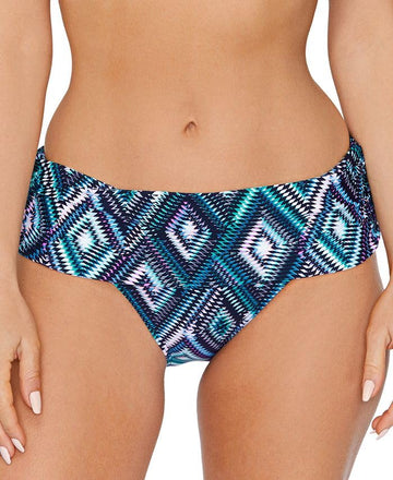 Island Escape Women's Tahiti Bikini Bottoms Swimsuit Black Size 16